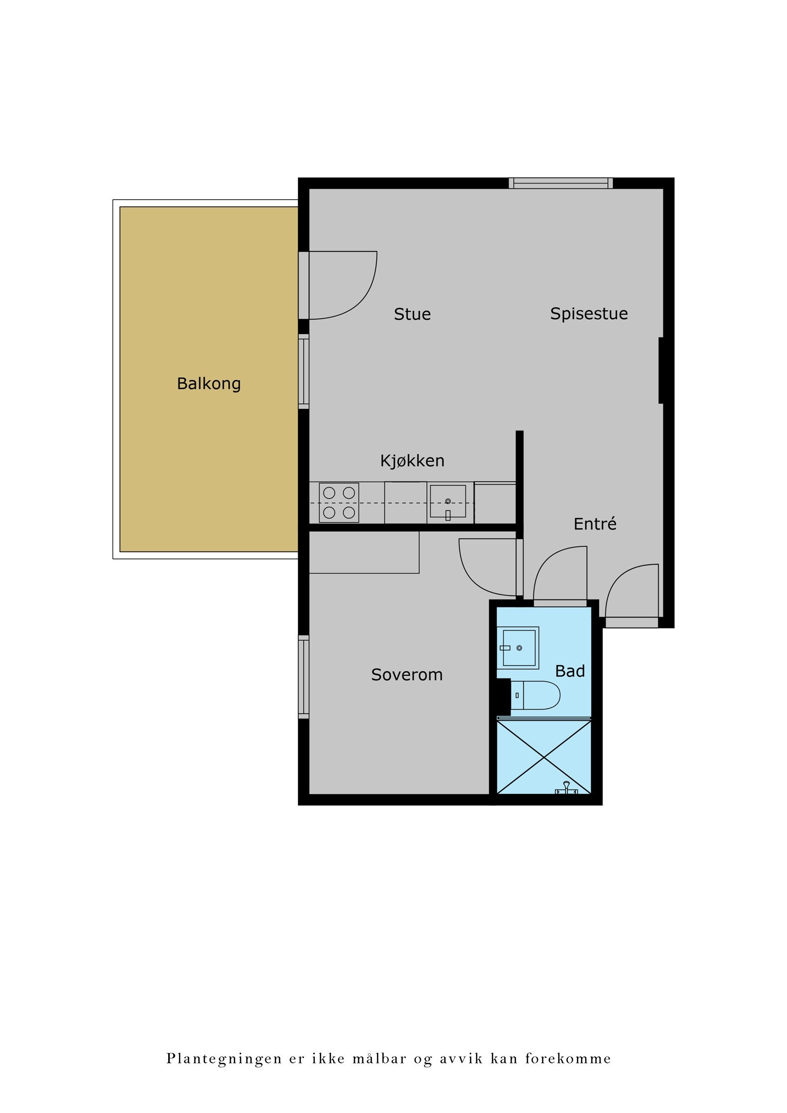 Veiledende plantegning. Galleribilde