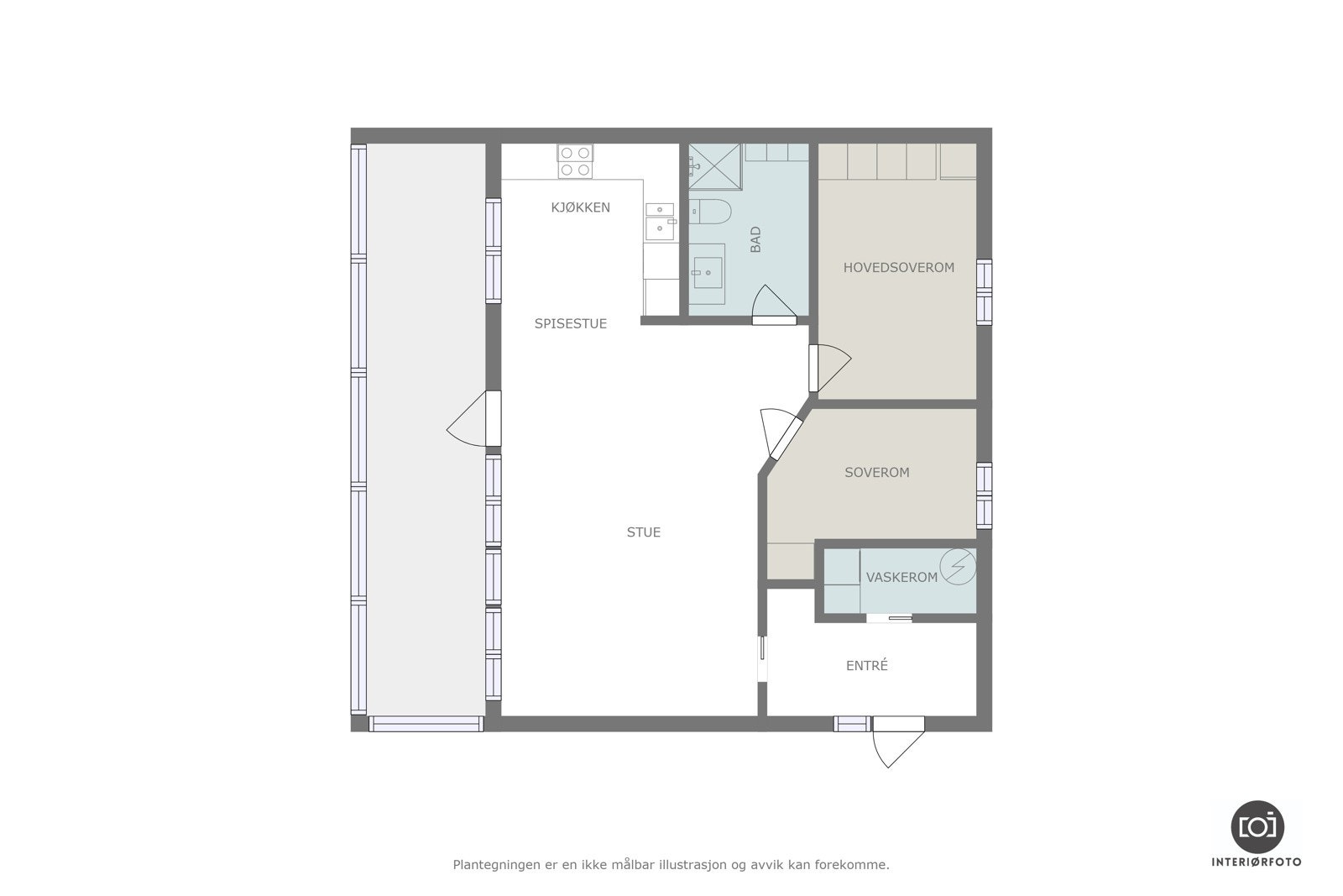 Planskisse Galleribilde