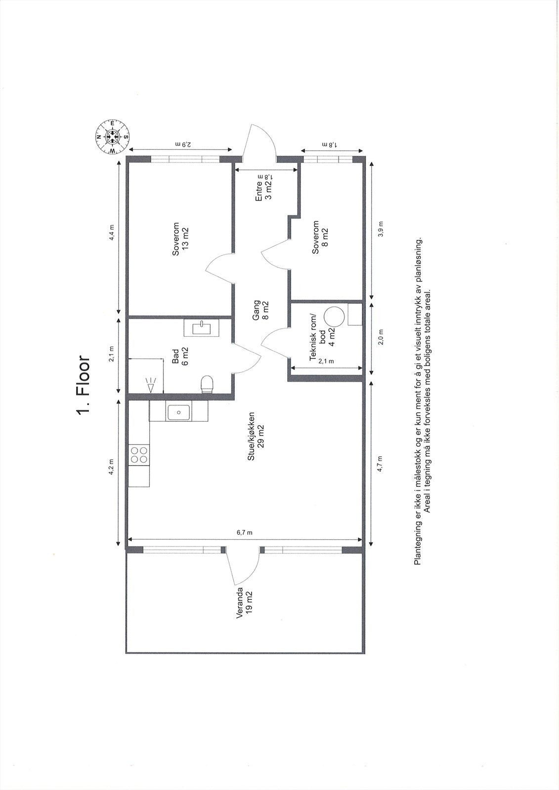 Planskisse Galleribilde