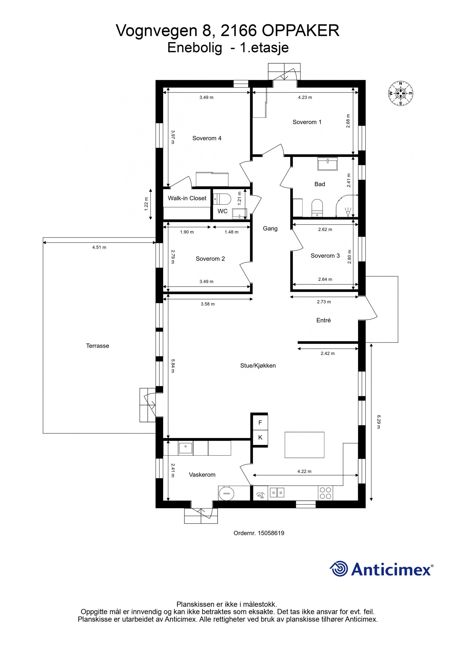 Plantegning 1. etasje Galleribilde
