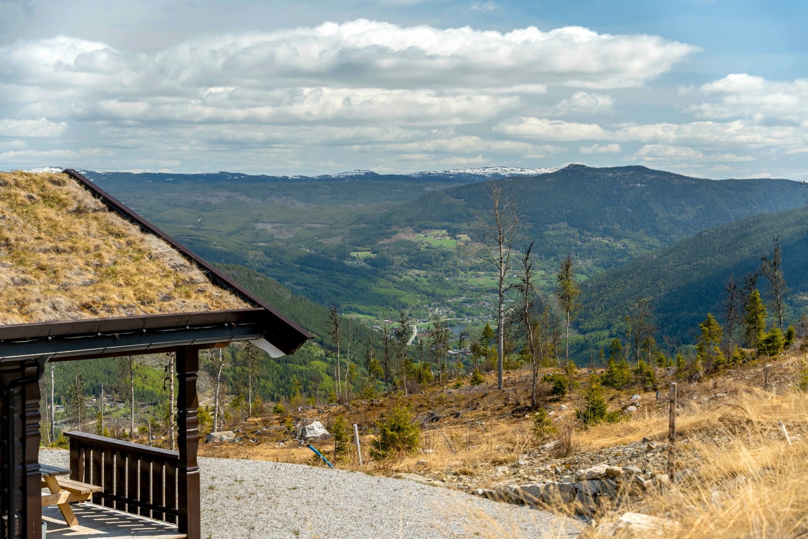 Beliggende fritt og åpent med flott utsikt Galleribilde
