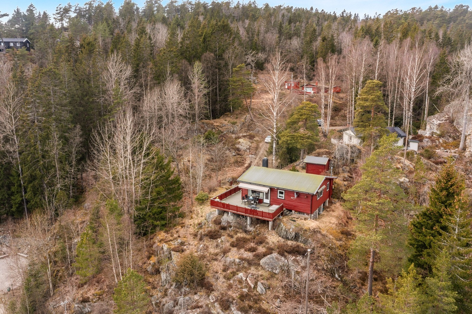 Parkering like på overside av hytten Galleribilde