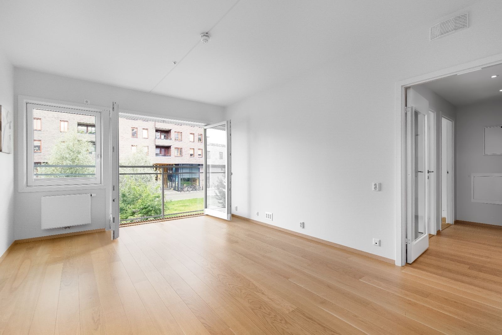 Stuen med fransk balkong Galleribilde