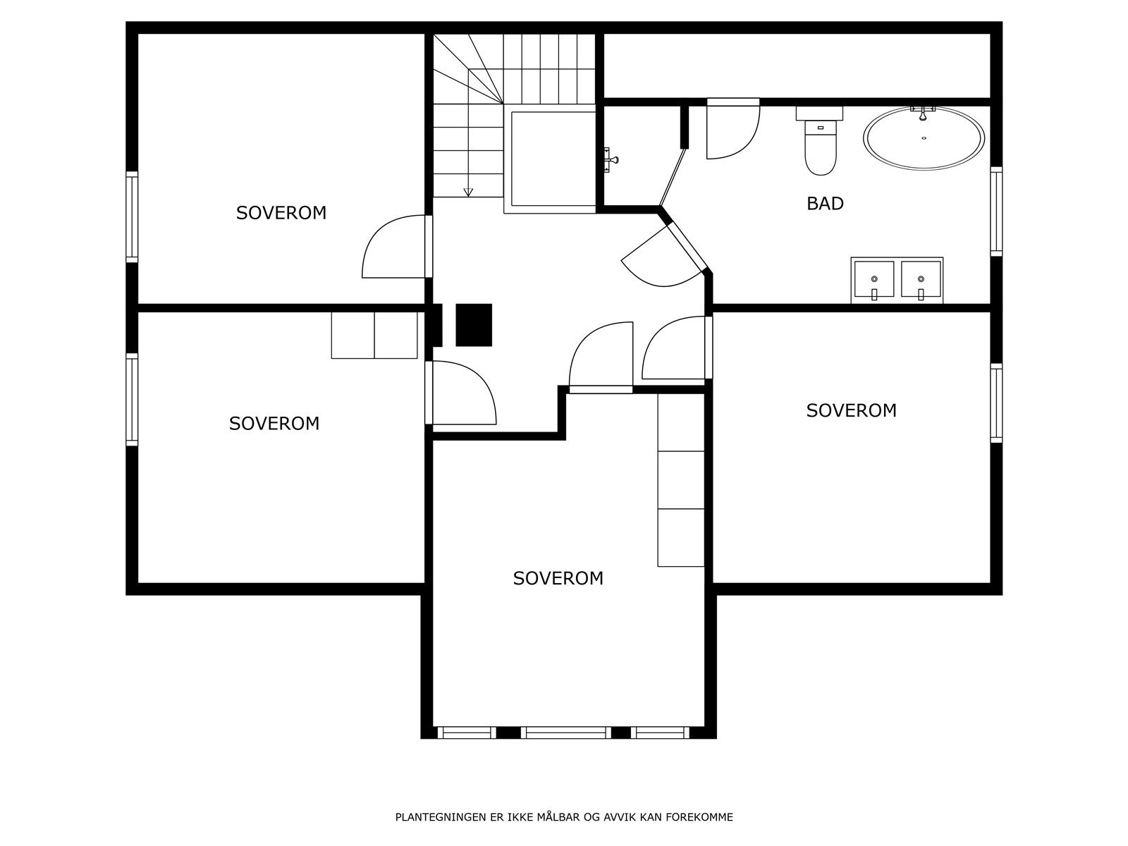 Plantegning 2. etasje Galleribilde