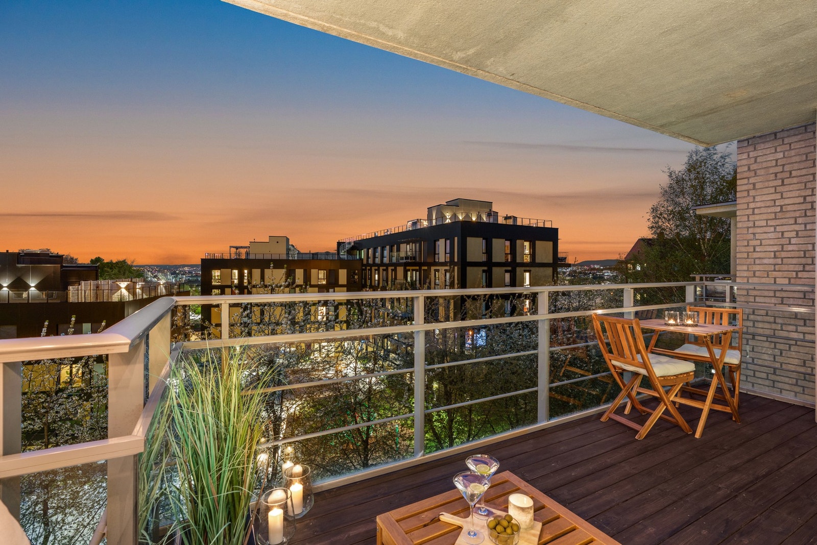 Balkongen er sydvestvendt Galleribilde