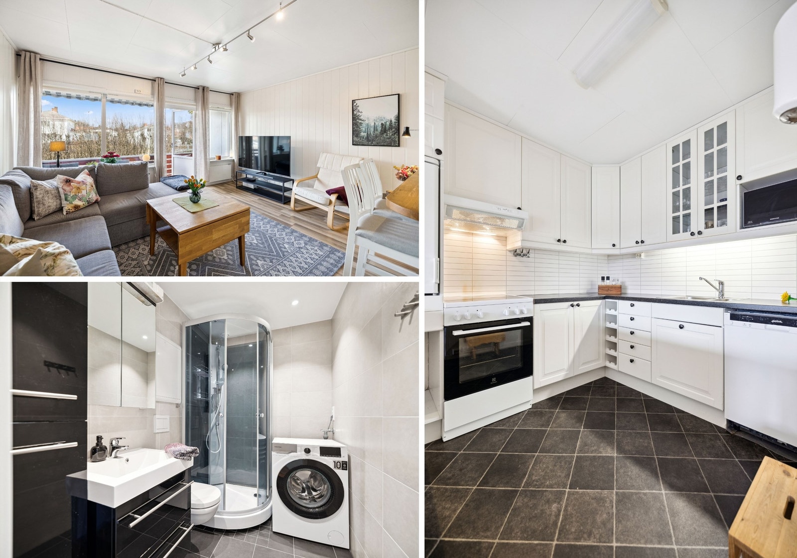 Velkommen til Sven Morens veg 11A! Fin 2-roms leilighet i 1. etasje med flislagt bad fra 2023 og pent kjøkken Galleribilde