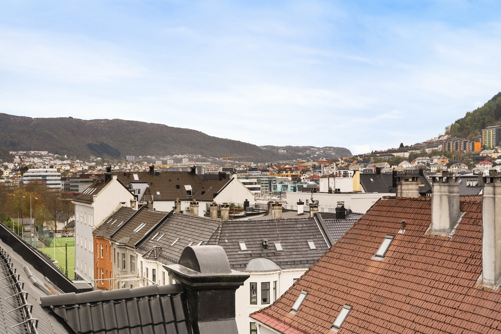 Flott utsikt over byen! Galleribilde
