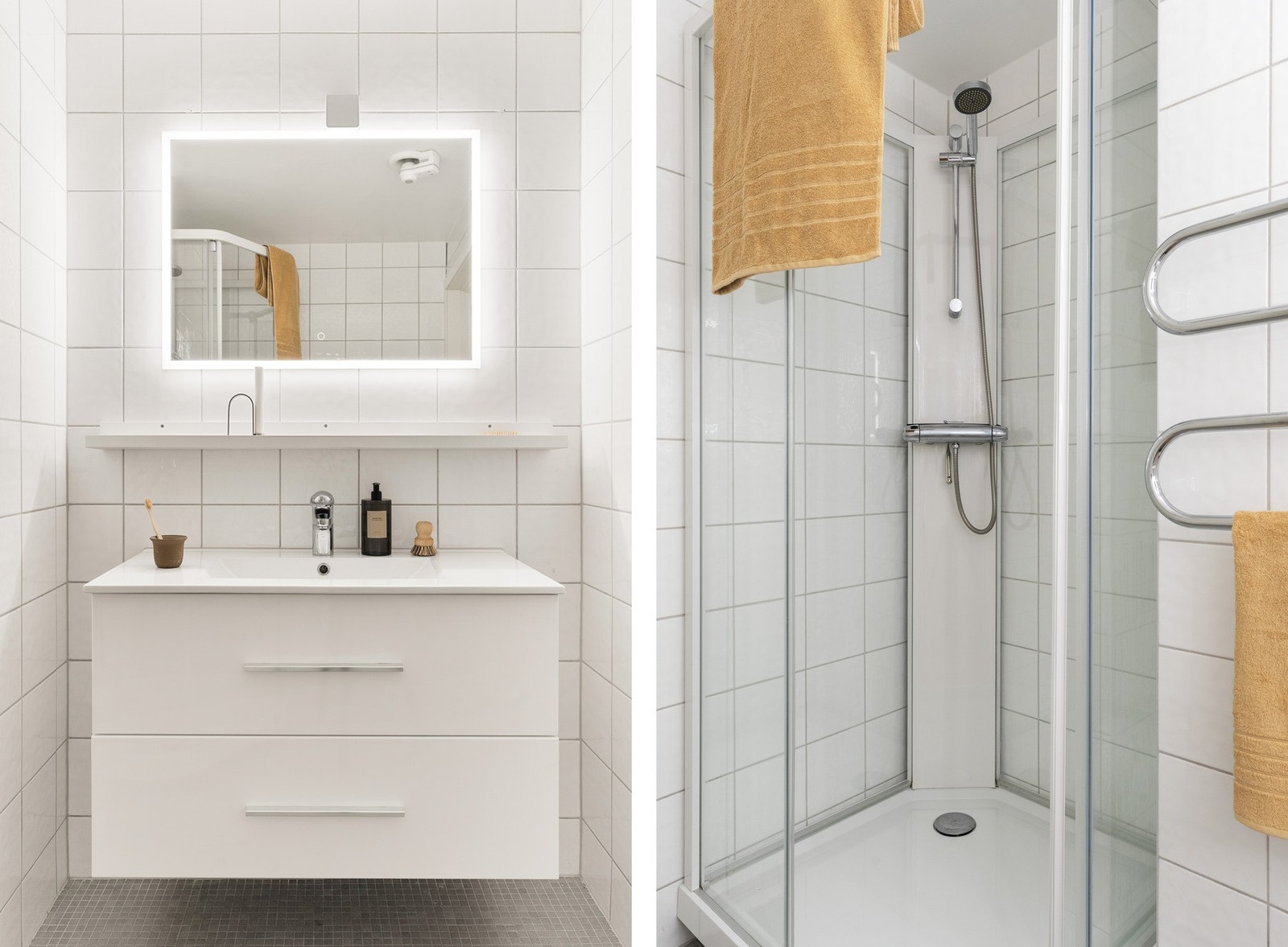 Leiligheten har et seperat wc i tillegg til badet. Dette badet har ikke WC. Galleribilde