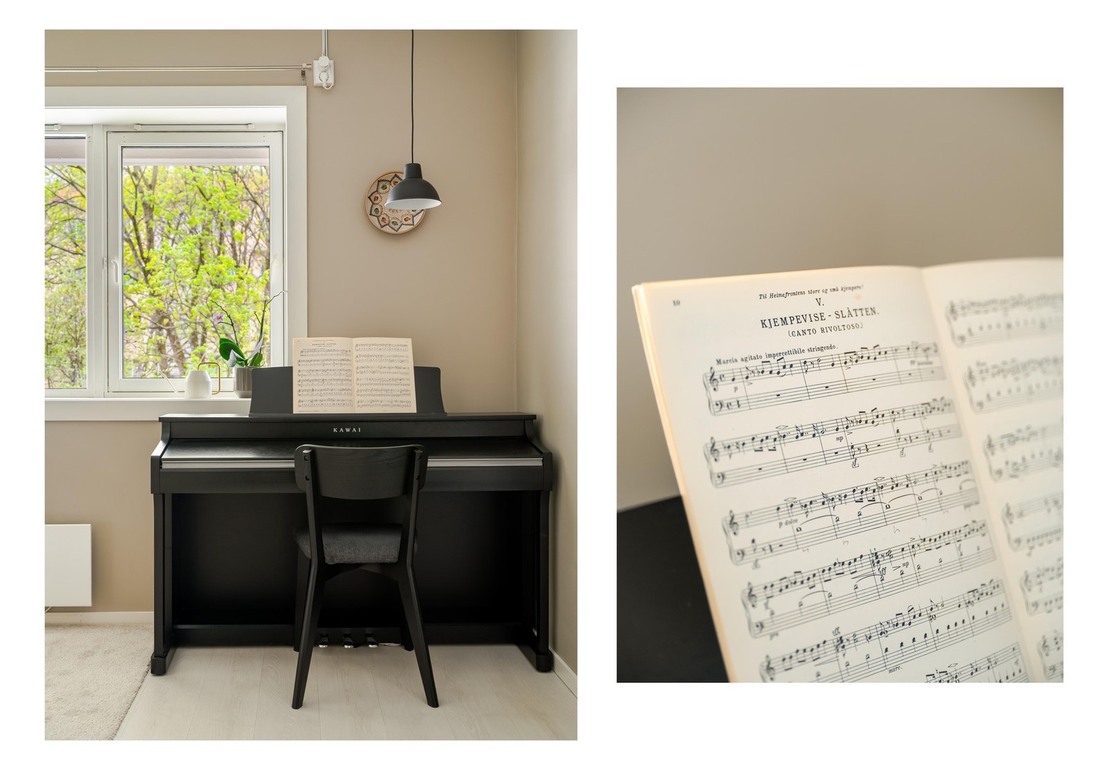 Leiligheten ligger i en meget høy 1. etasje som i sin helhet vender mot en rolig bakgård. Galleribilde