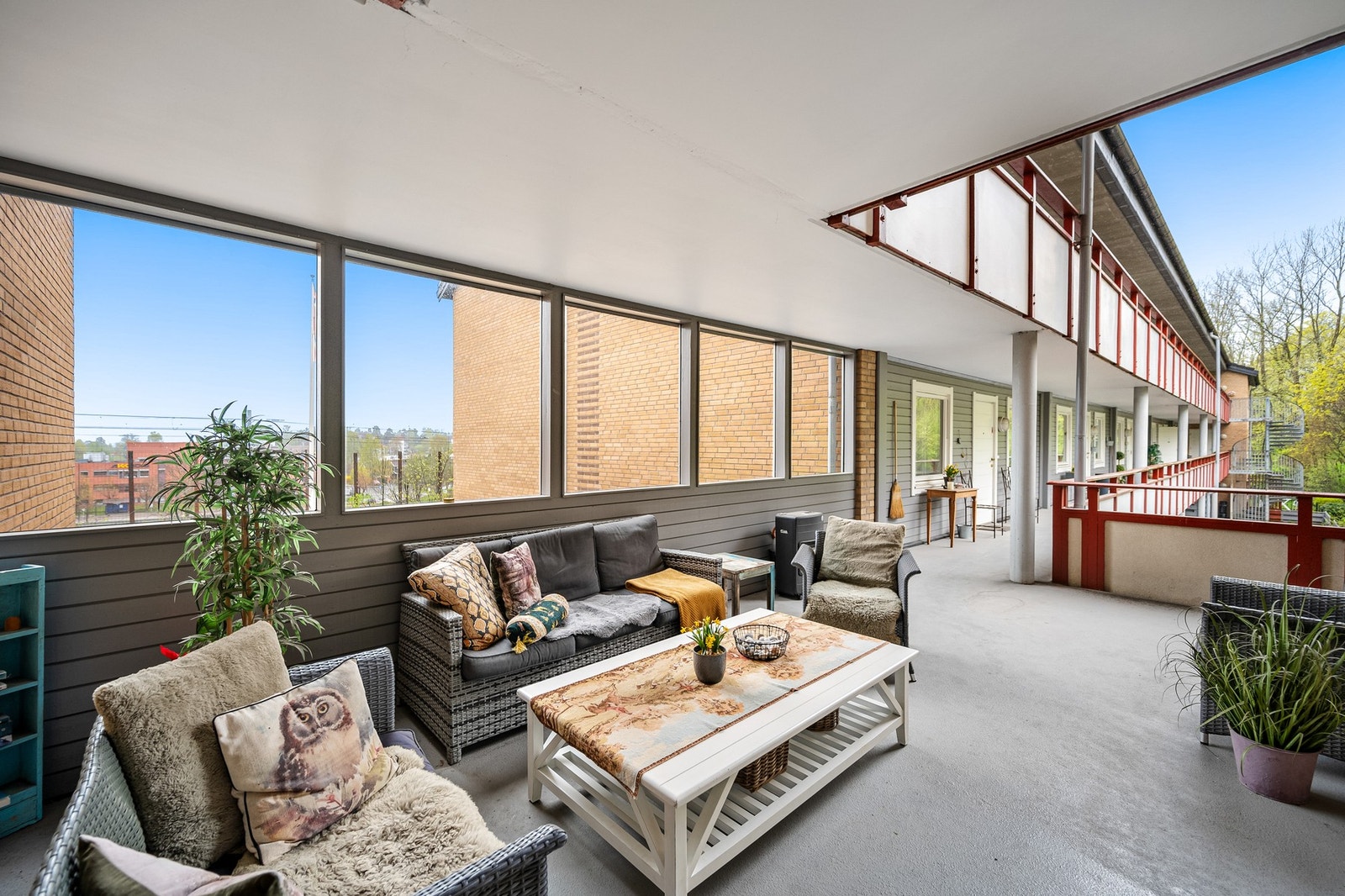 Sameiet har hyggelige fellesarealer som beboerne kan benytte seg av. Galleribilde