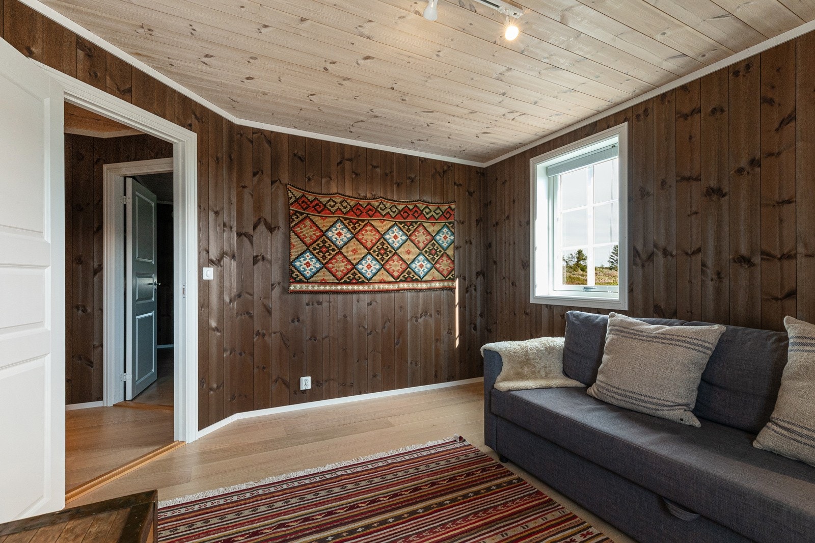 Dette rommet er innredet som TV-stue Galleribilde