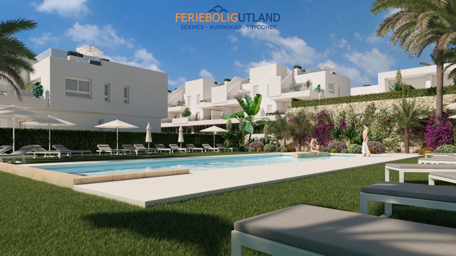 communal pool and garden Galleribilde