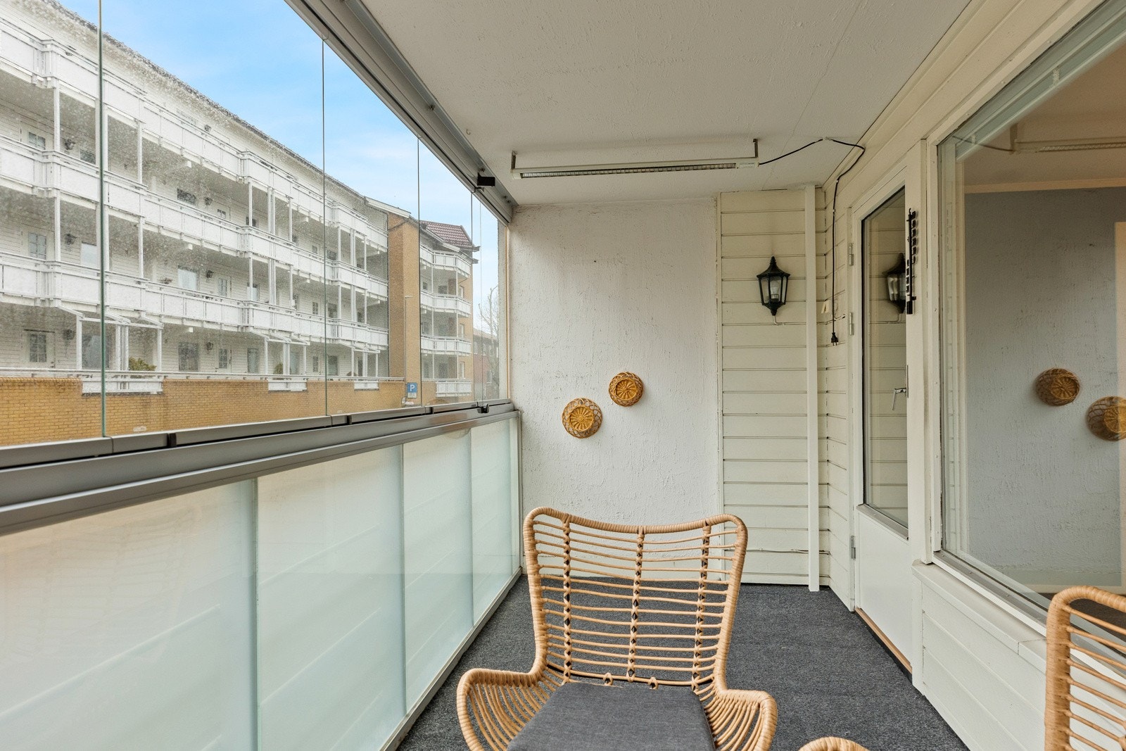 Her har man plass til sittegruppe. Galleribilde