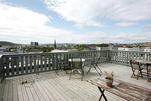 Felles takterrasse. Galleribilde