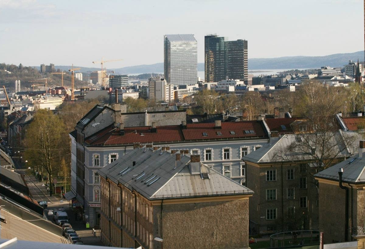 Utsikt fra takterrassen. Galleribilde