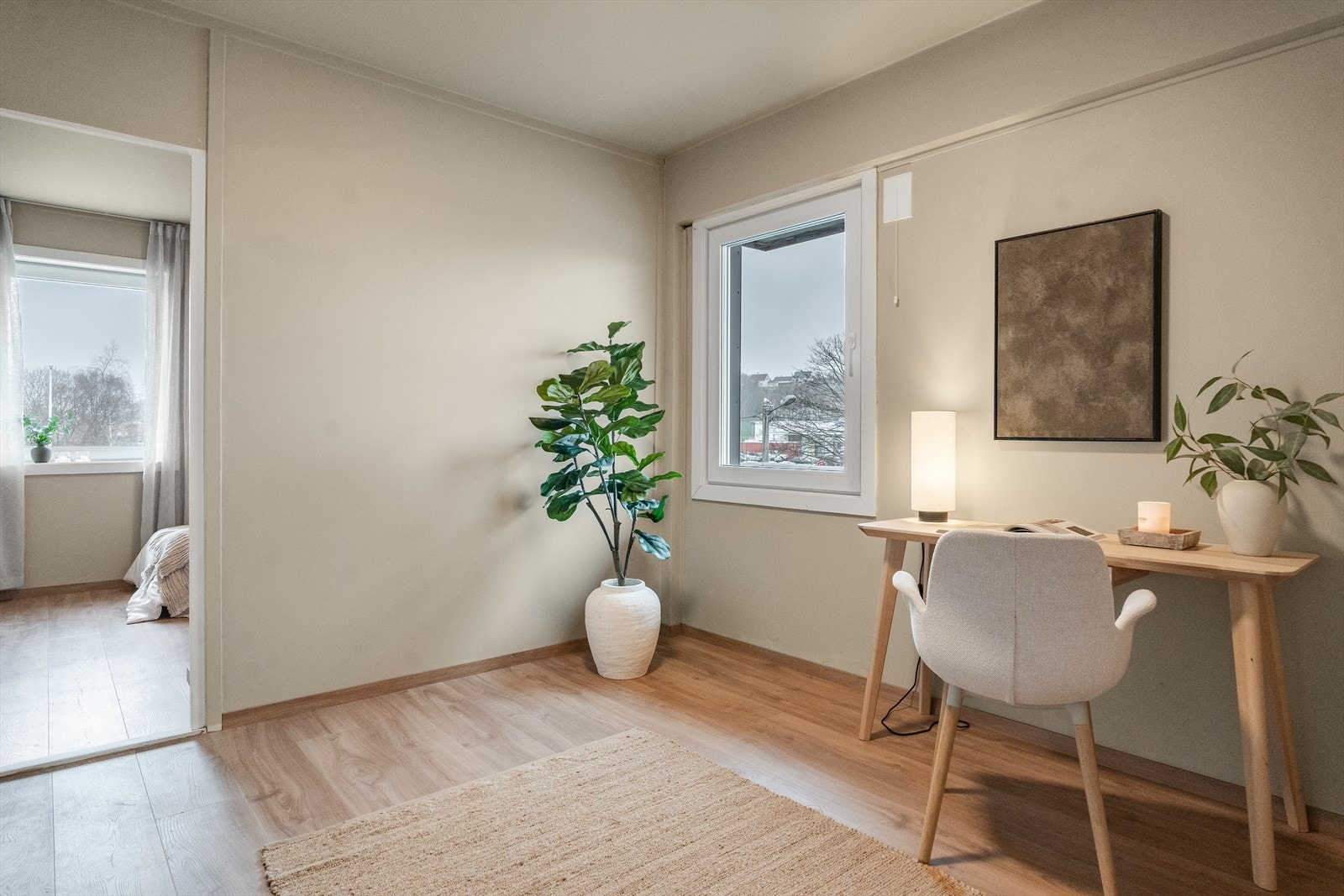 Boligen har 3 godkjente soverom. 2 av dem med garderobe. Galleribilde