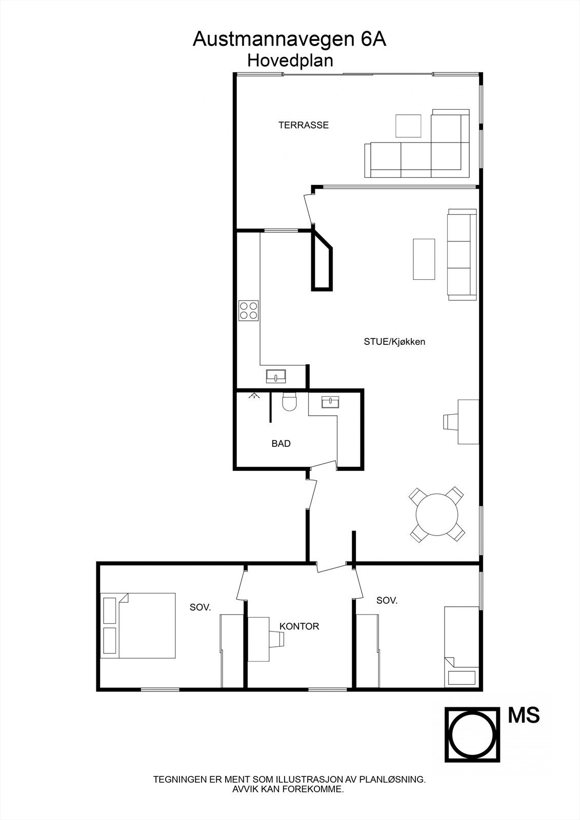 Plantegning Galleribilde