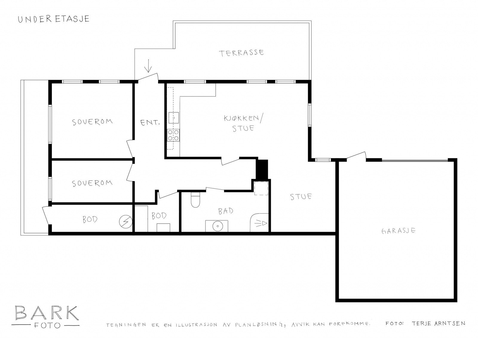 Plantegning underetg. Galleribilde