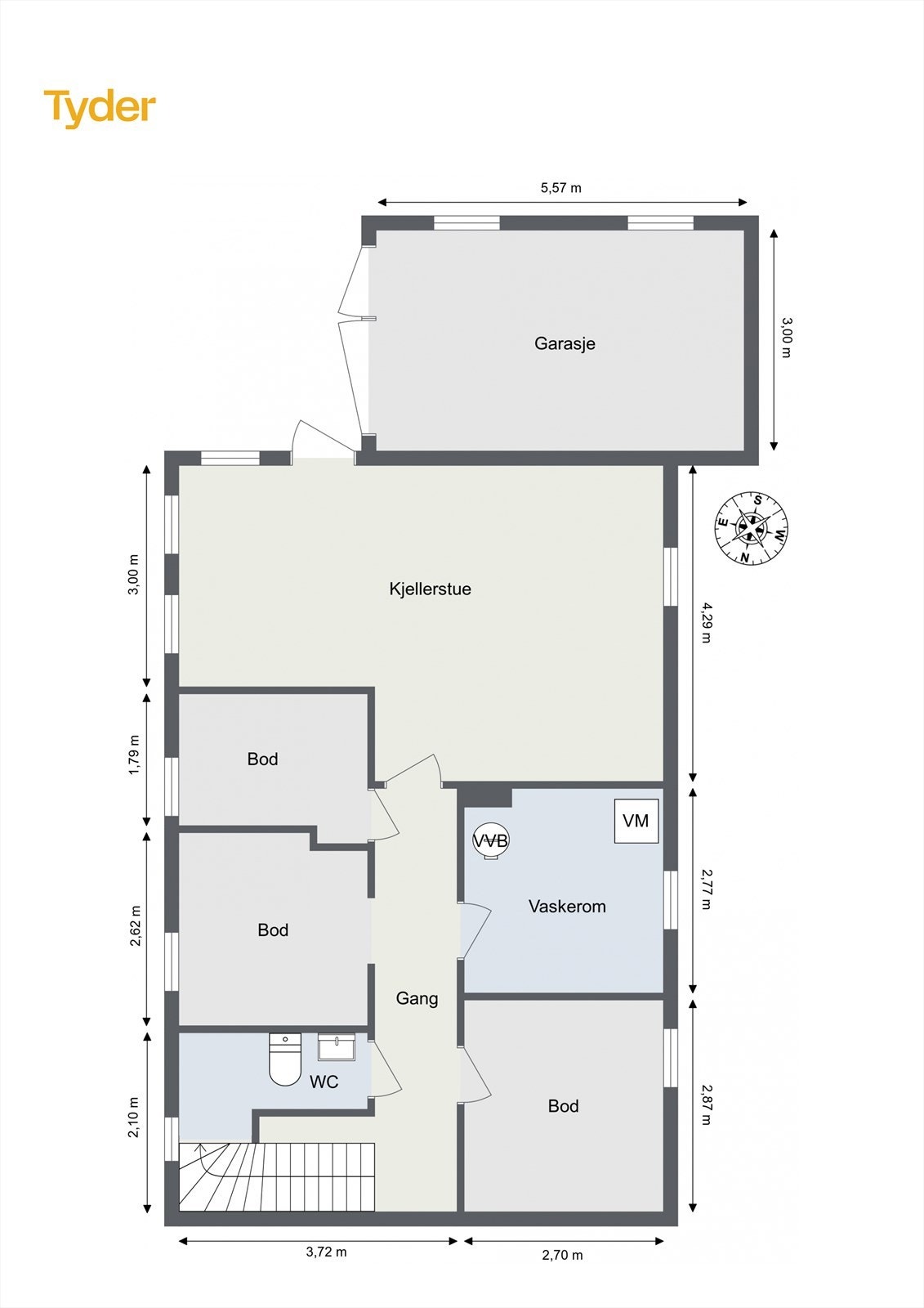 Plantegning kjeller Galleribilde