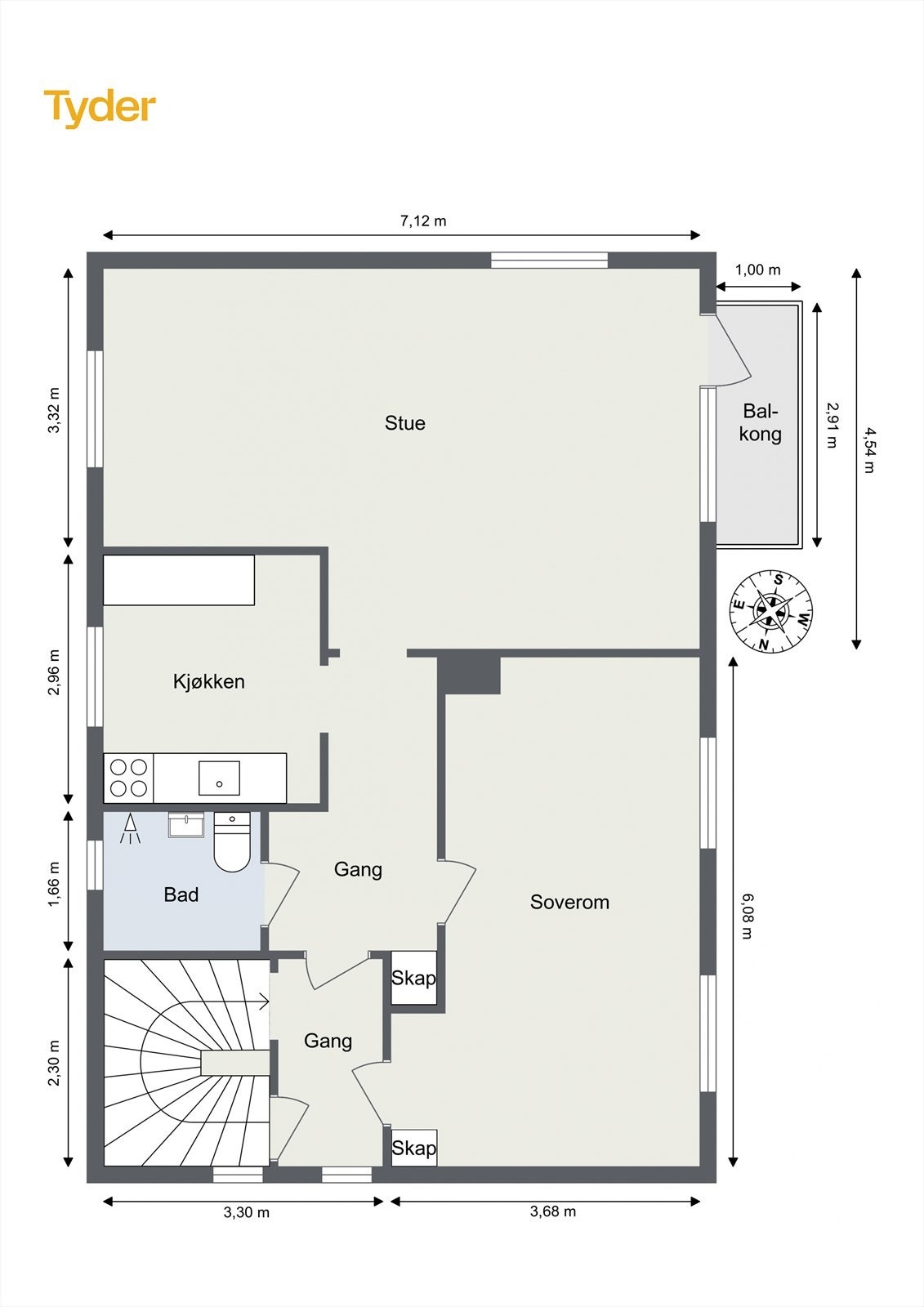 plantegning 2.etg Galleribilde