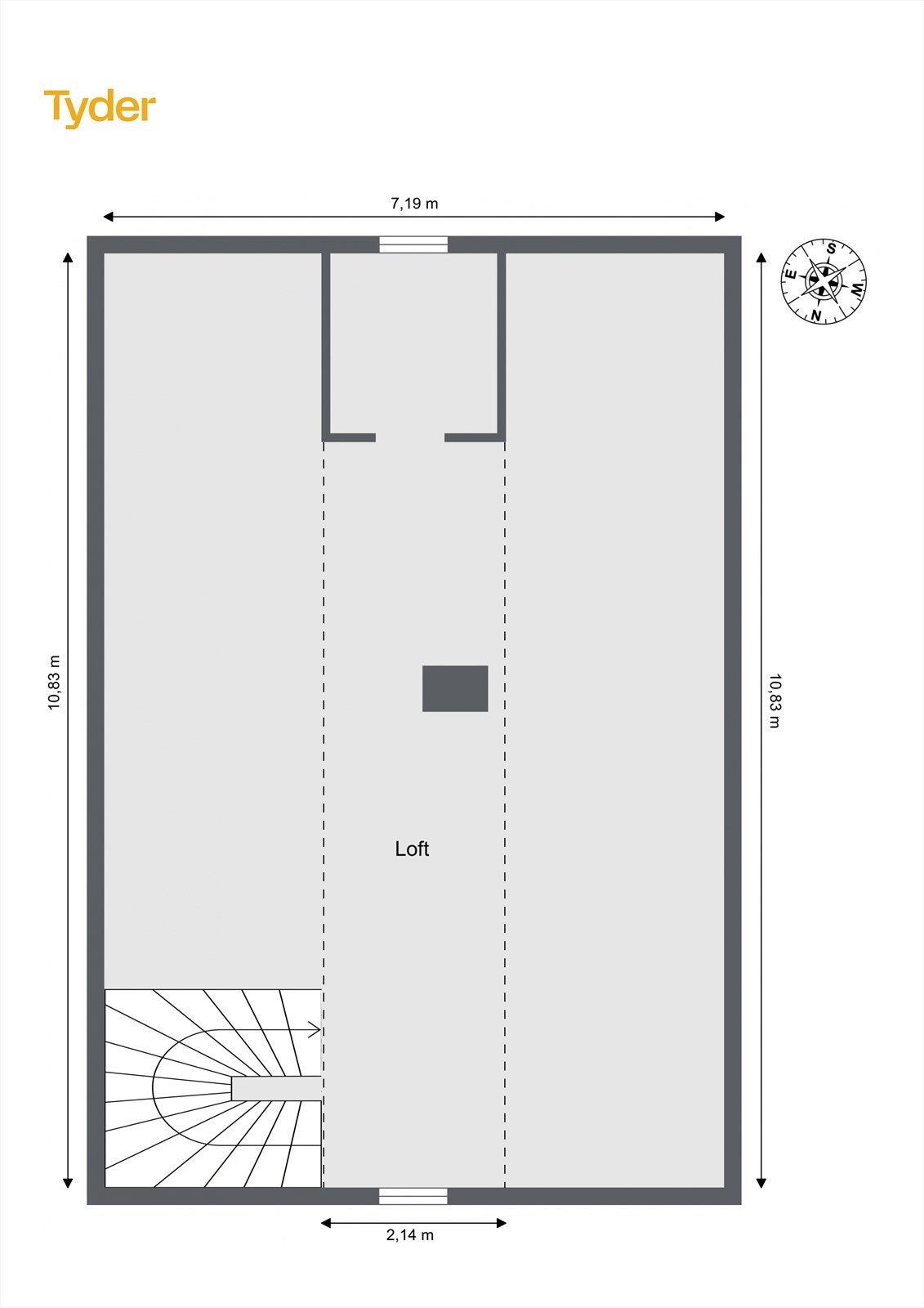 Plantegning loft Galleribilde