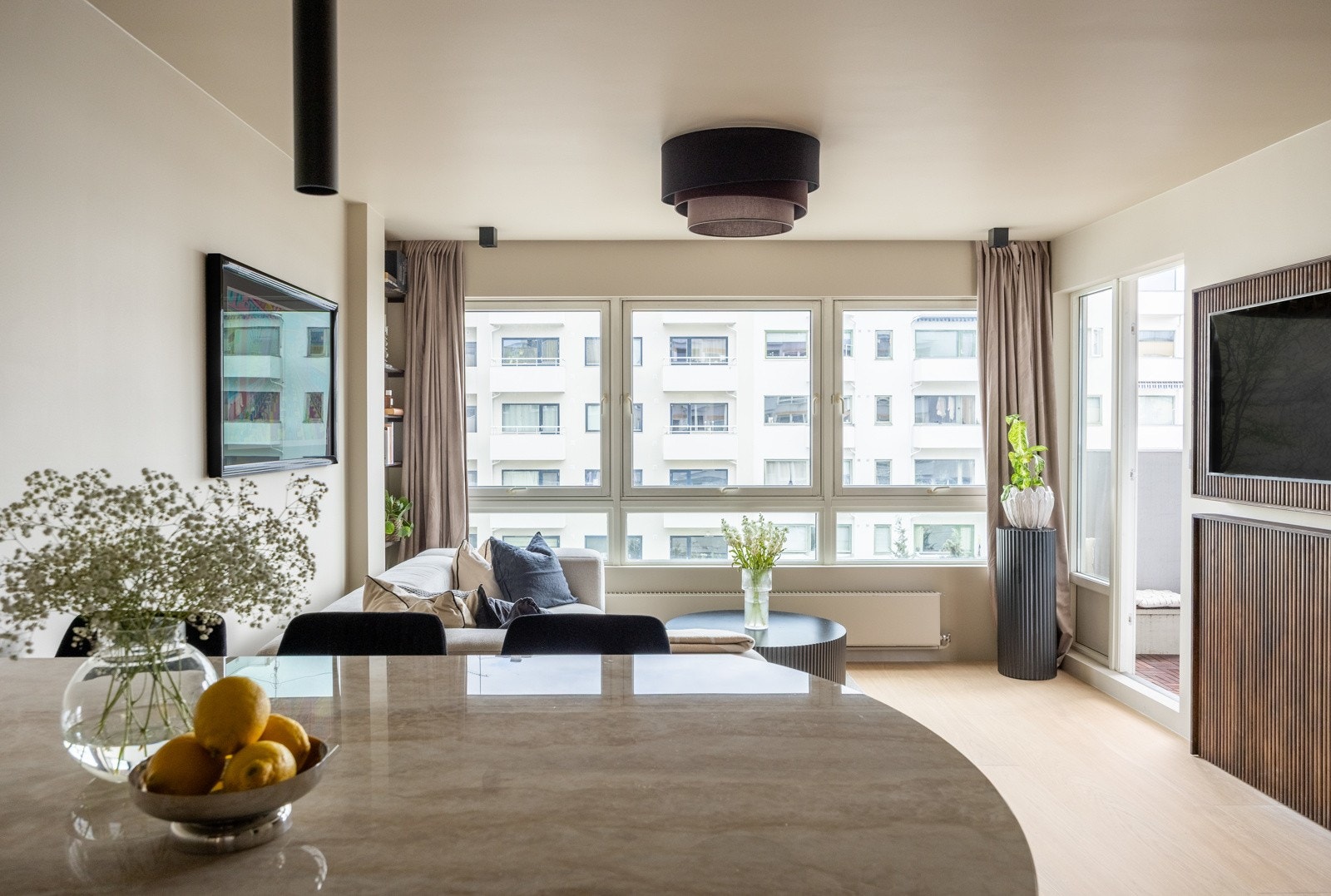 Leiligheten er pent oppusset i perioden 2023-2025. Galleribilde