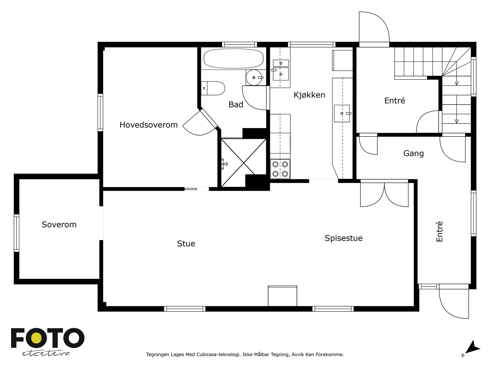 1 etg- veiledende plantegning Galleribilde