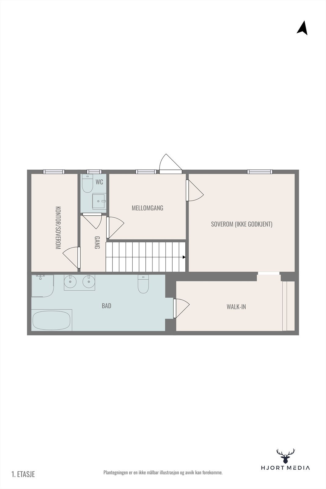 Nederste plan - underetasje/kjeller. Galleribilde