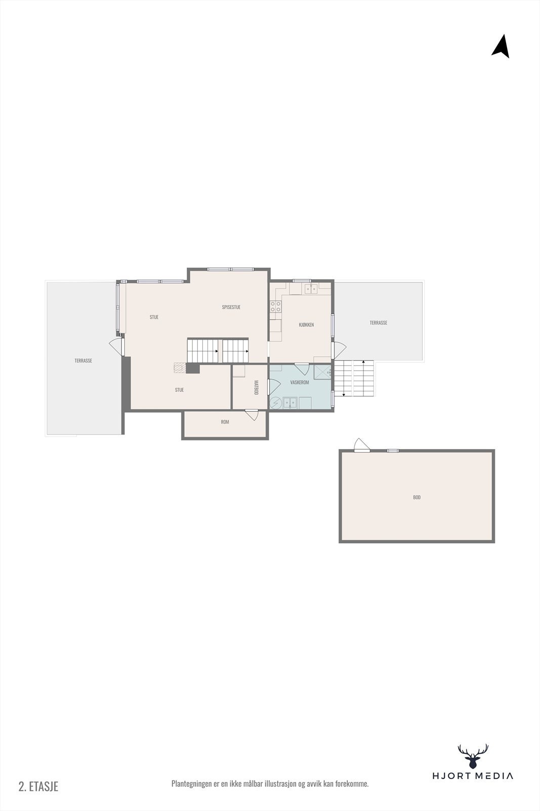 Midtre plan - 1. etasje. Galleribilde