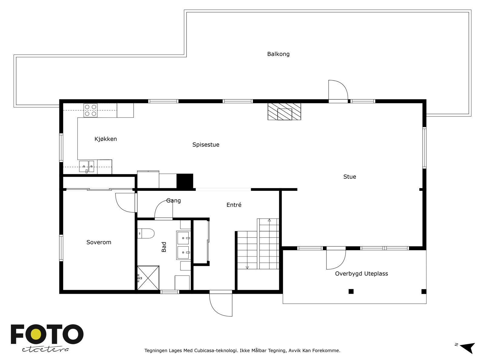 Plantegning 1. etasje Galleribilde