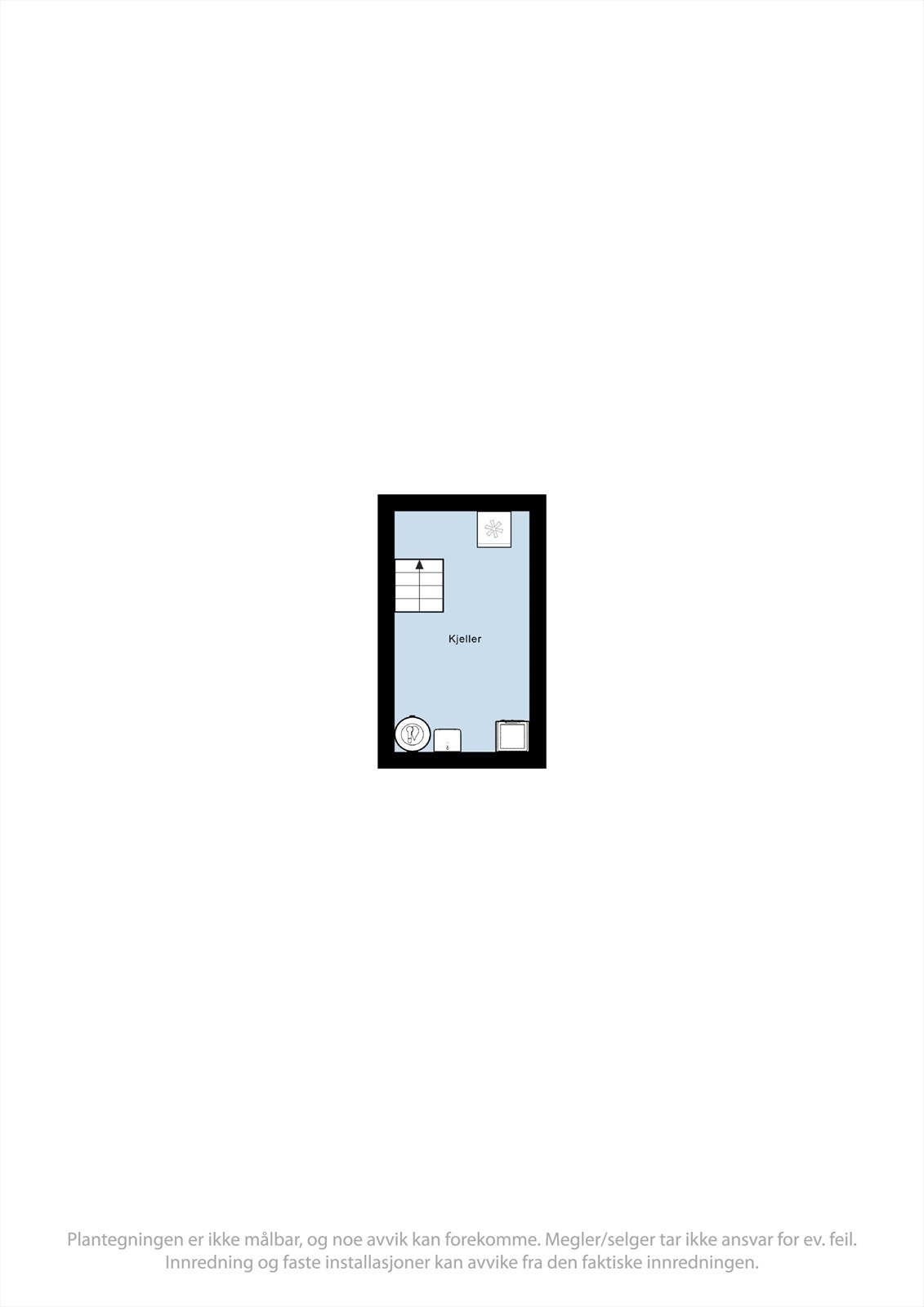 Plantegning kjeller. Galleribilde