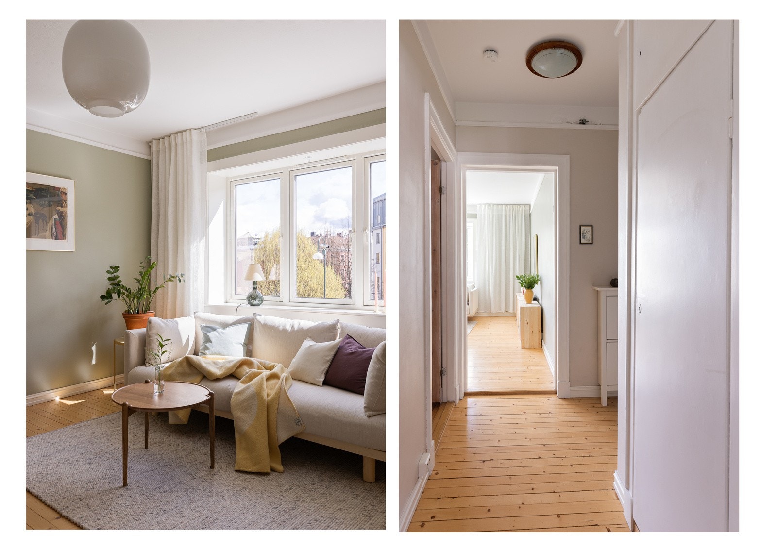 Vinduer i stue fra 2017 - taket ble også tekket om i perioden 2015-2016. Galleribilde