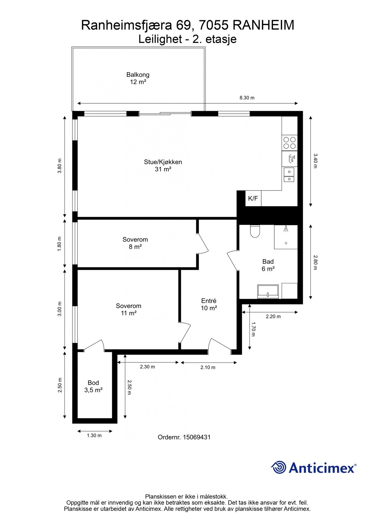 Plantegning - 2. etasje Galleribilde