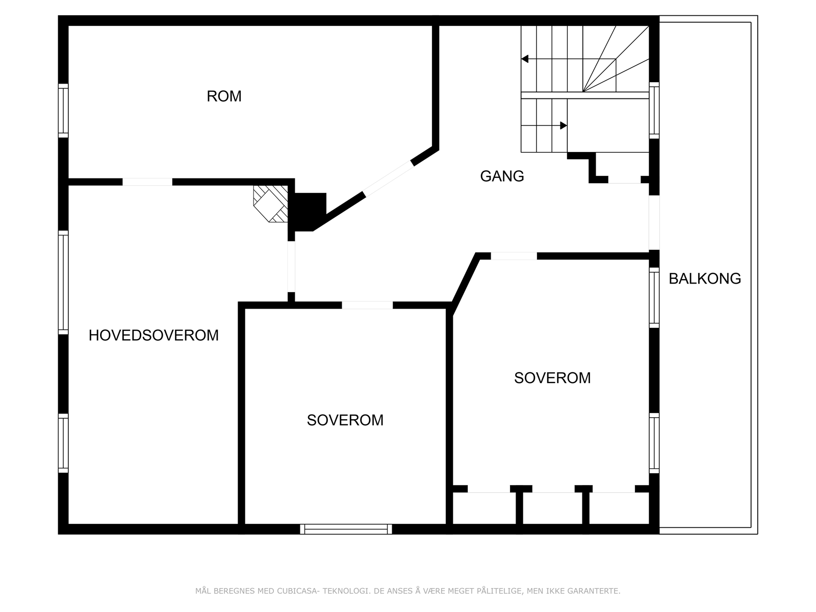 Planteikning 3.etg. Galleribilde