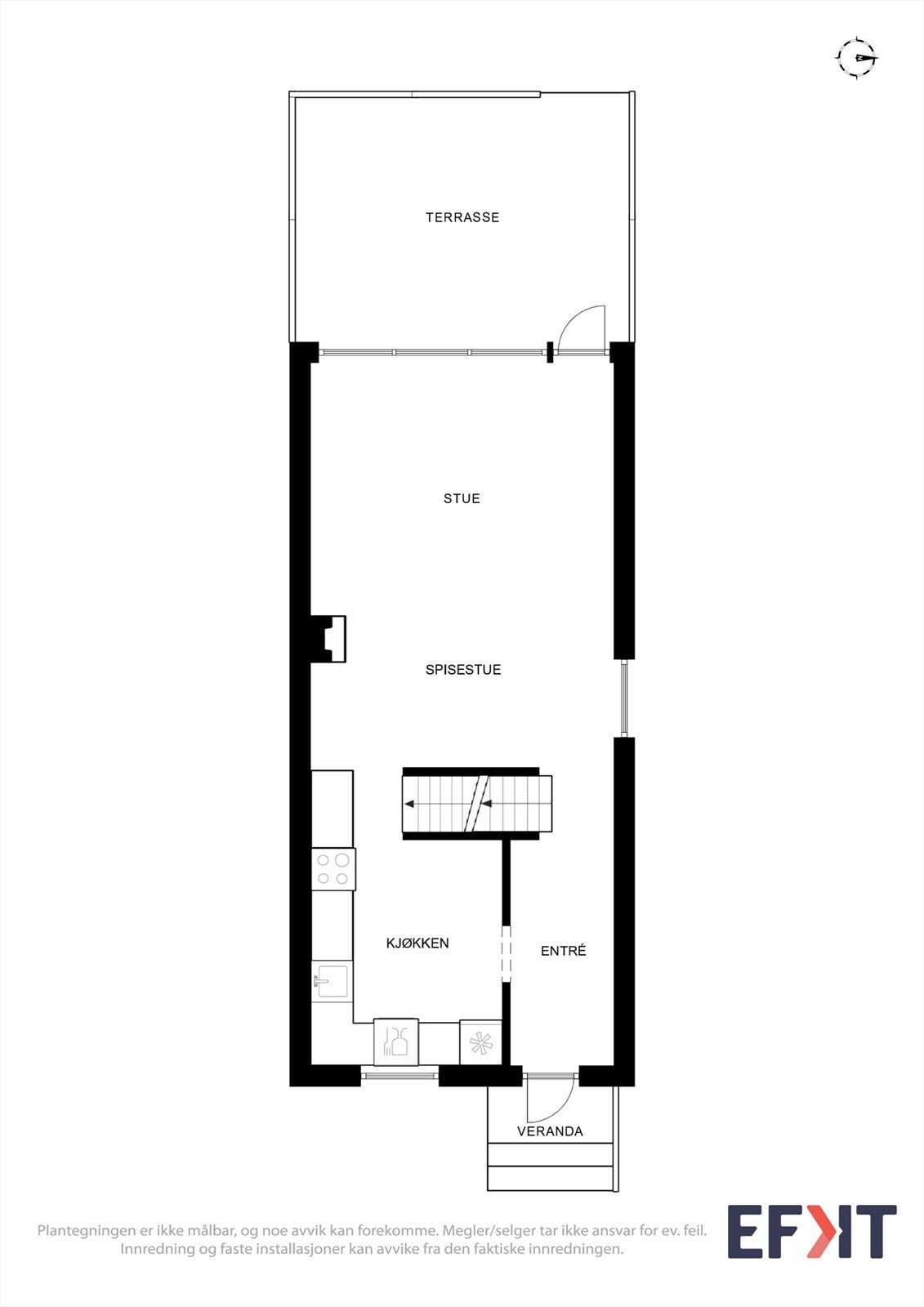Plantegning 1. etasje Galleribilde