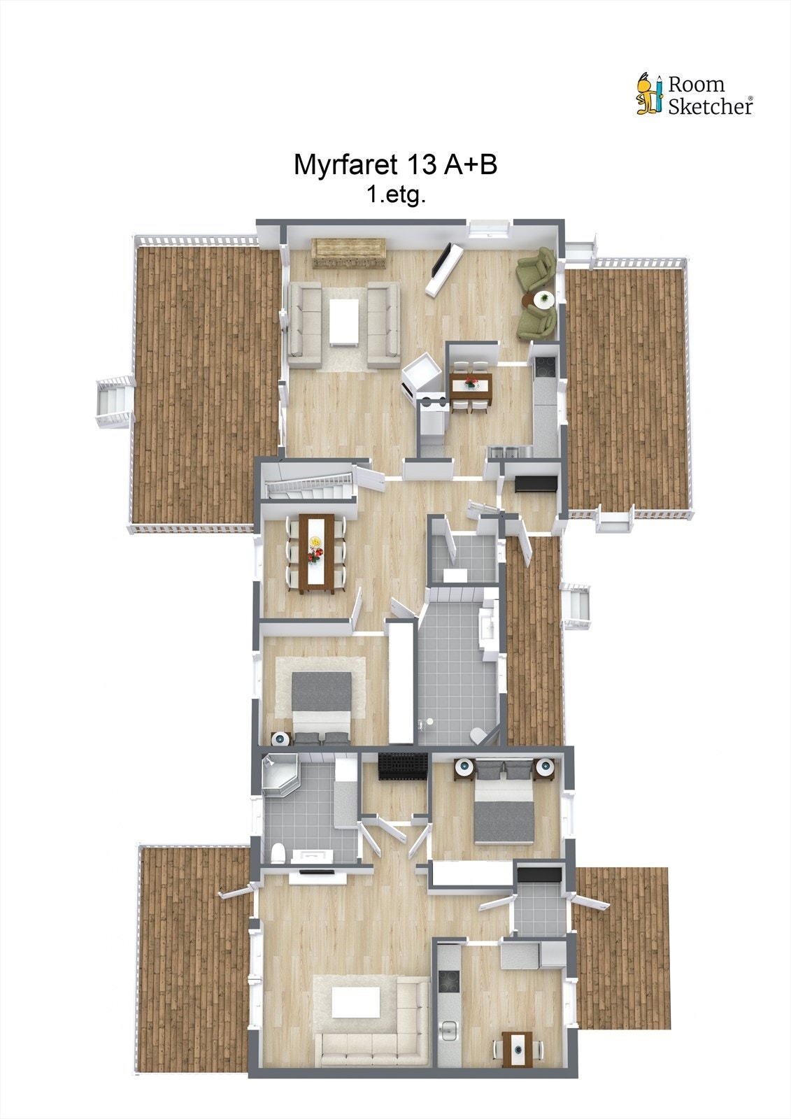 Plantegning 1.etasje Galleribilde