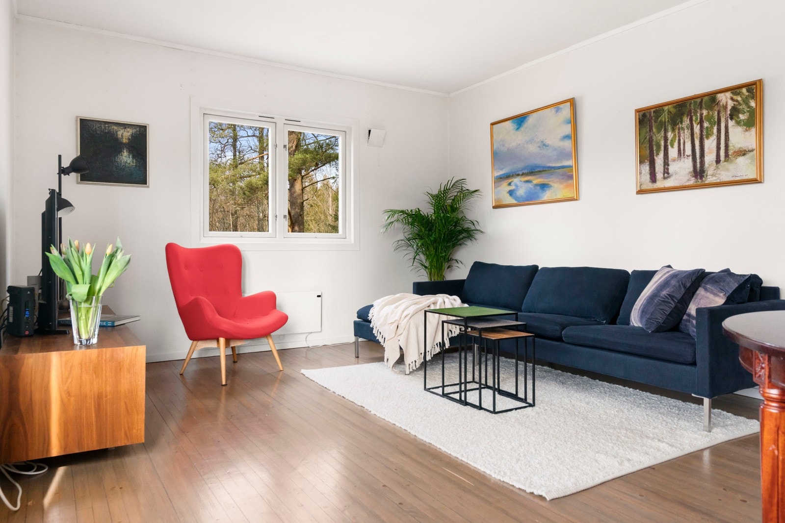 Hyggelig sofakrok med god plass til å møblere etter eget ønske. Galleribilde