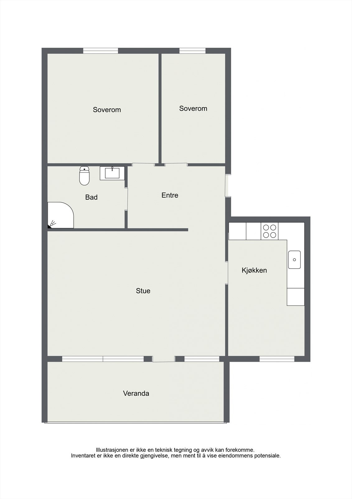 Plantegning - 2.etg. Galleribilde