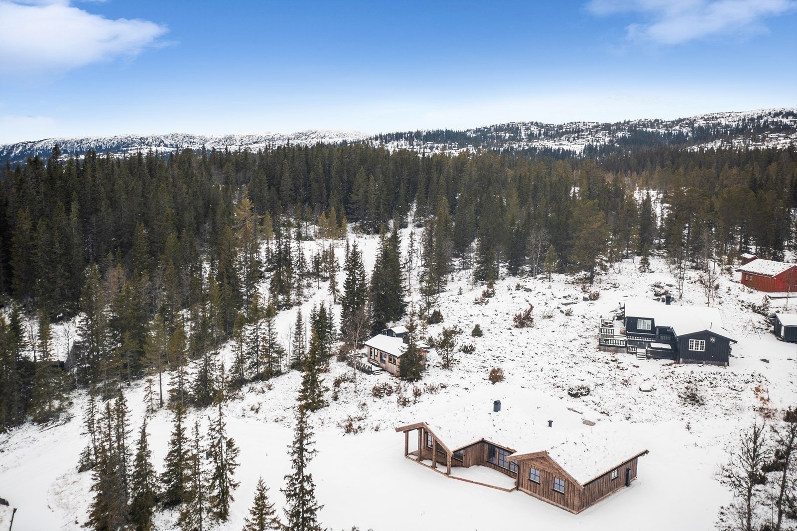 På vinterstid forvandles område til et eldorado for den skiglade. Dere finner skiløyper like ved, bl.a mot Haglebu. Galleribilde