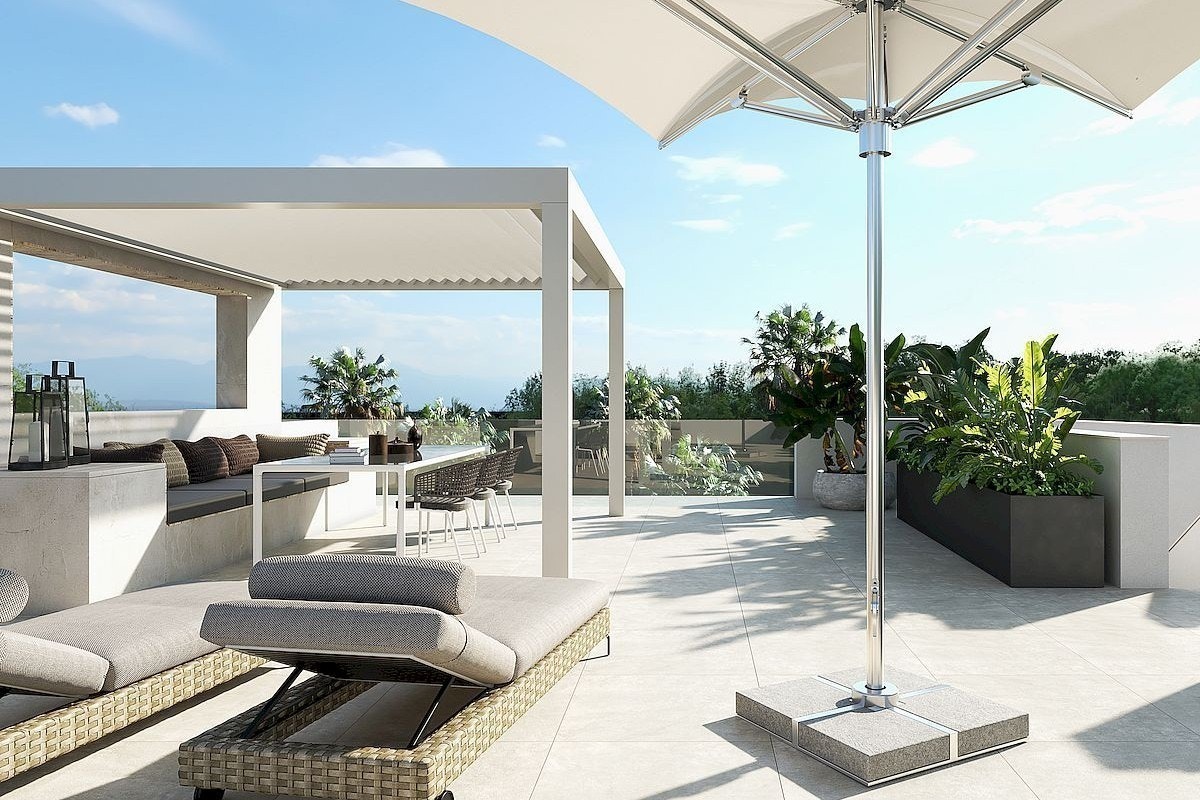 Utsikt fra takterrassene Galleribilde