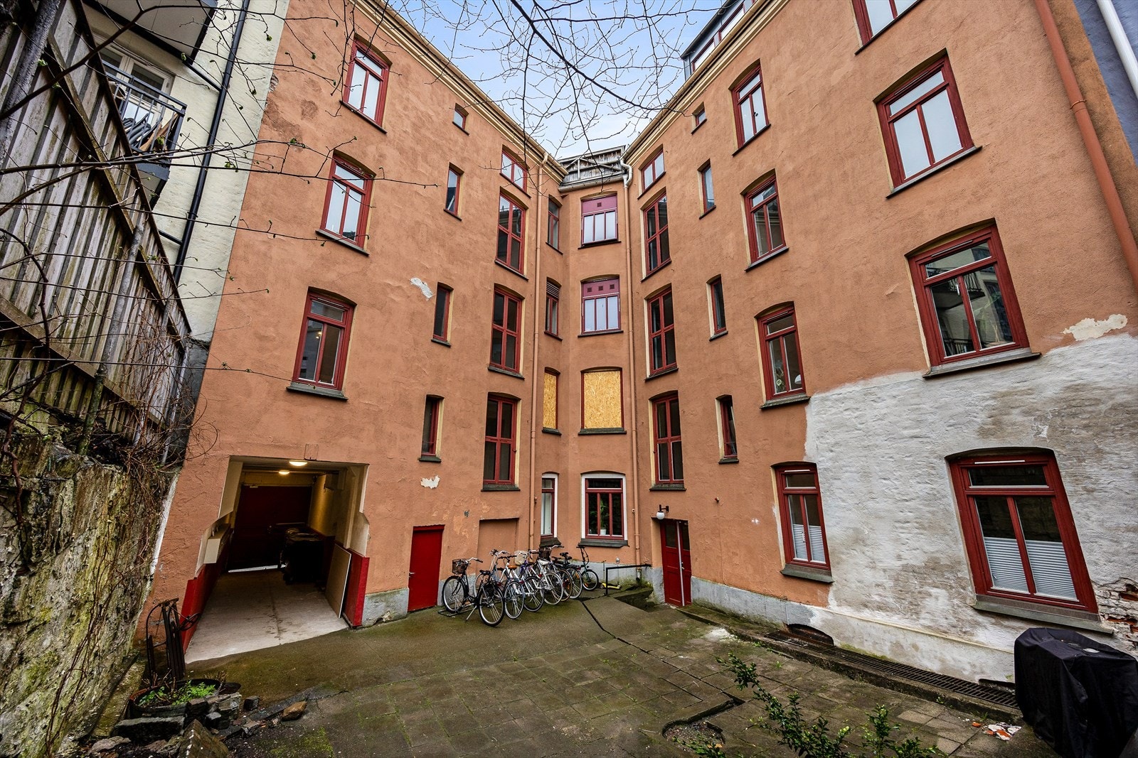 Lukket felles bakgård Galleribilde