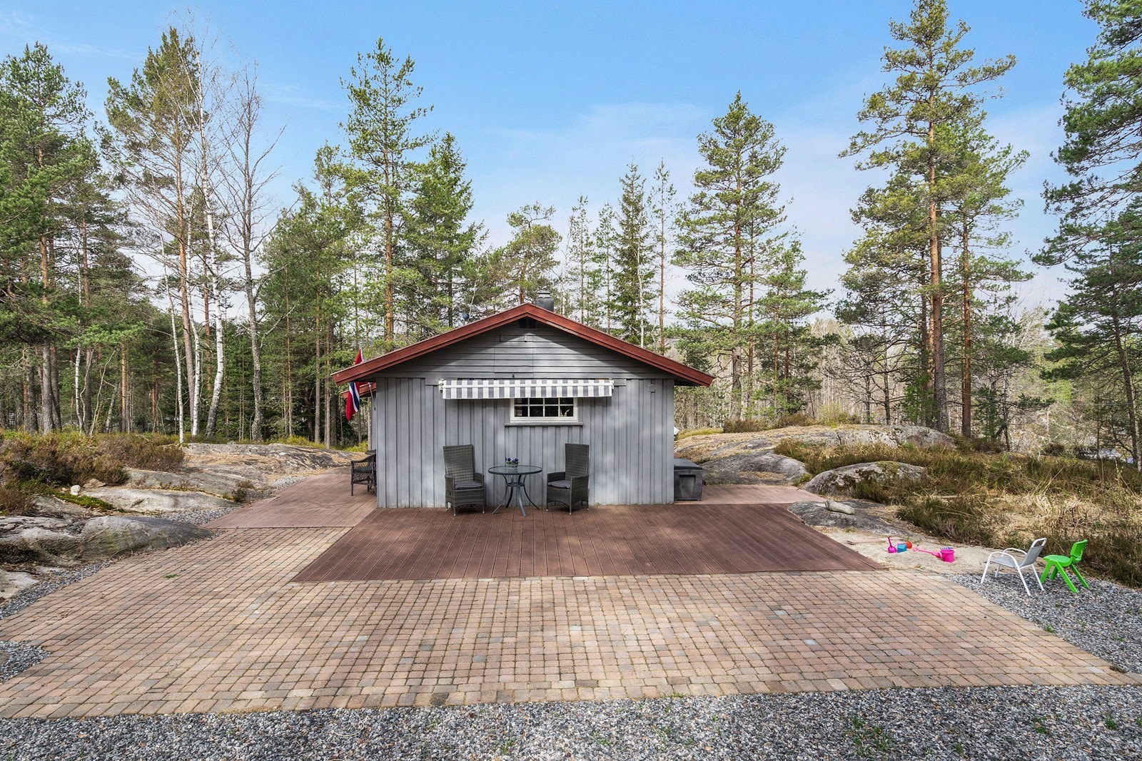 Stor terrasse Galleribilde