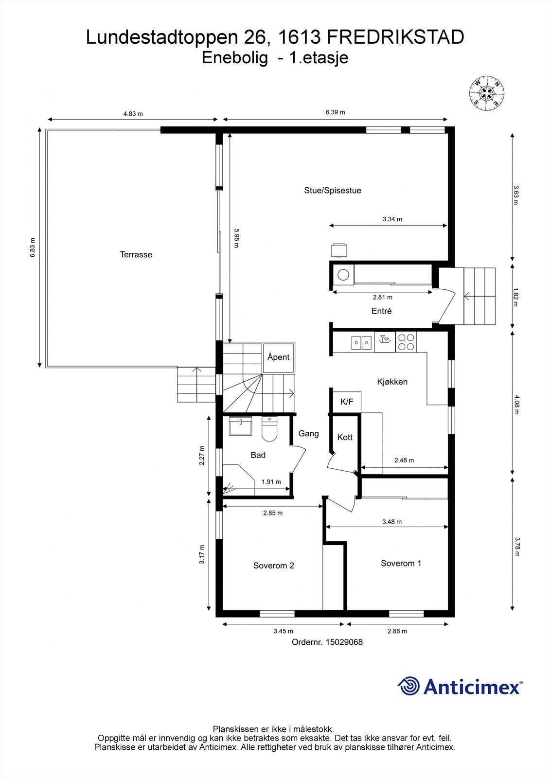 - Veiledende skisse av første etasje. Galleribilde