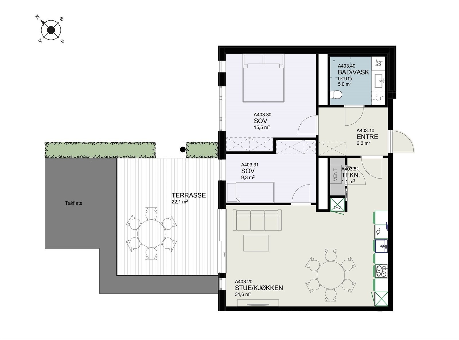 Plantegning Galleribilde