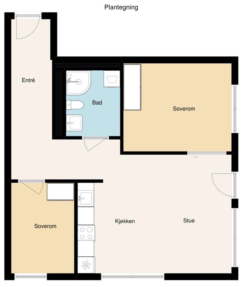 Plantegning Galleribilde