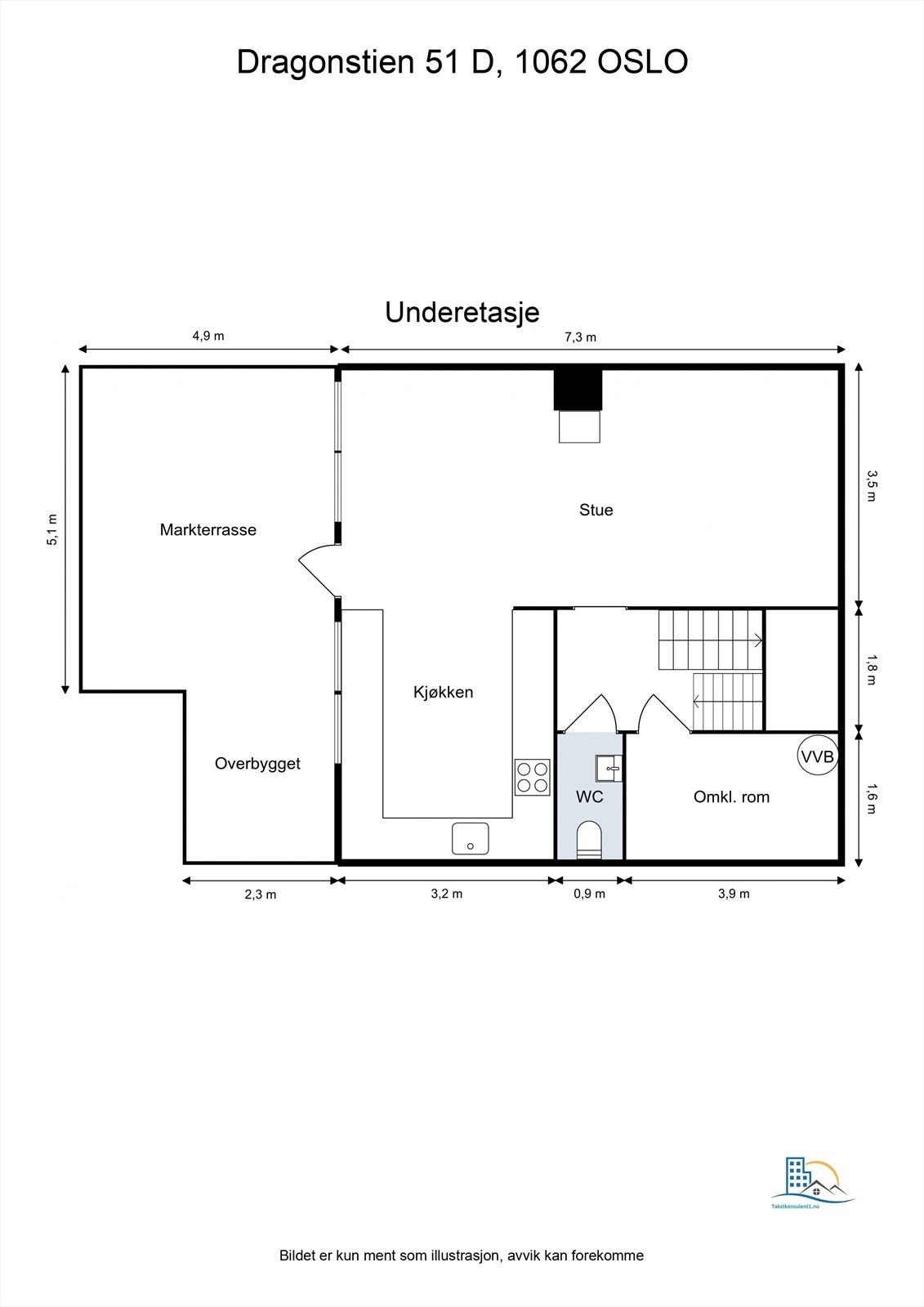 Plantegning - underetasje Galleribilde