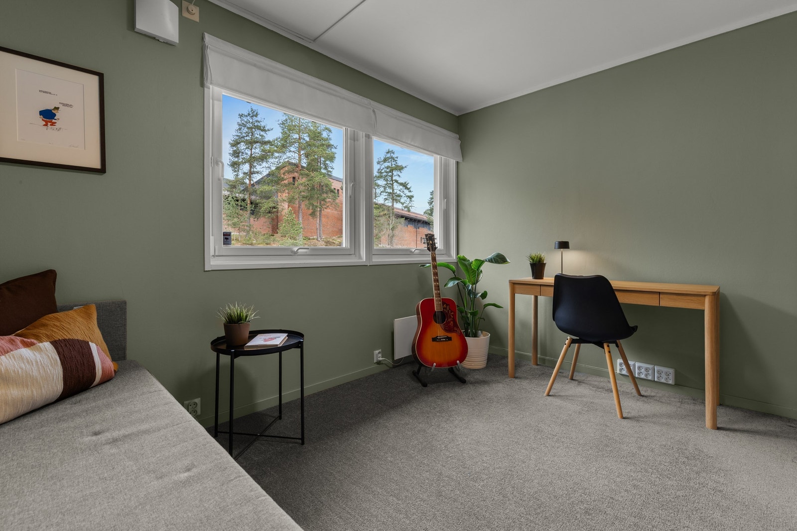 Her er det plass til seng, pult eller annet du skulle ha behov for. Galleribilde