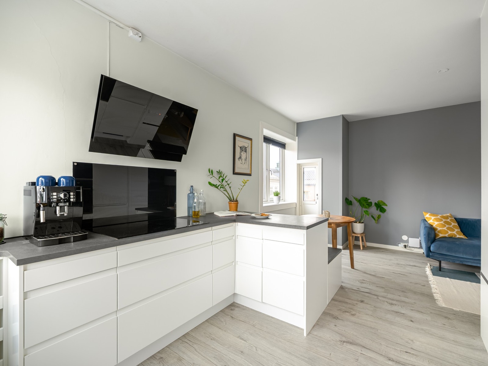 Et lyst og moderne hjem med en godt utnyttet planløsning. Galleribilde