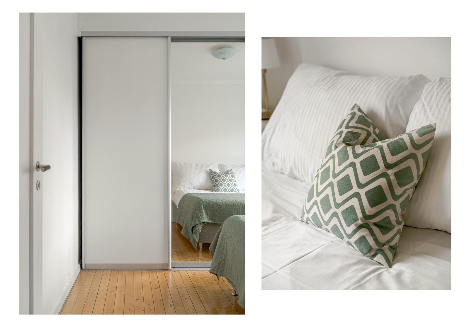 En stor og praktisk garderobeløsning gjør det enkelt å holde orden. Galleribilde