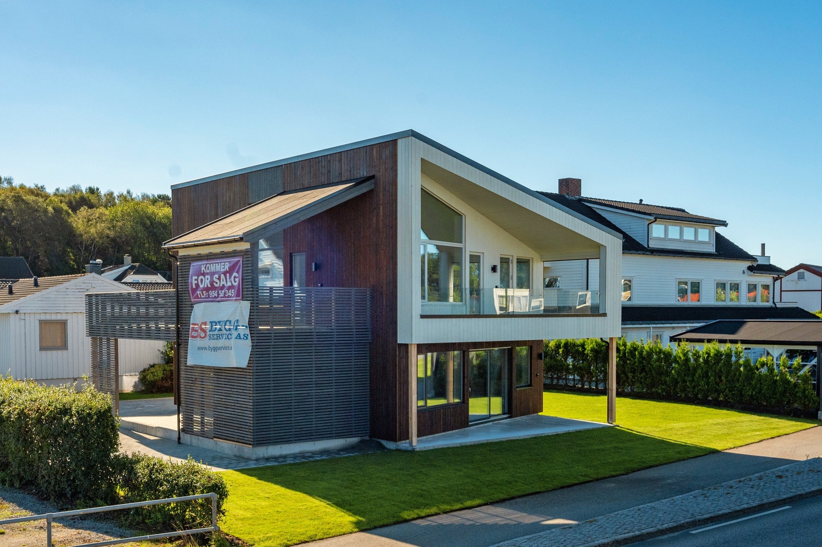 Illustrasjonsbilder hentet fra tilsvarende bolig bygget annet sted. Galleribilde